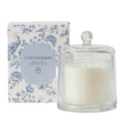 Chinoiserie Glass Cloche Scented Candle Fresh Linen