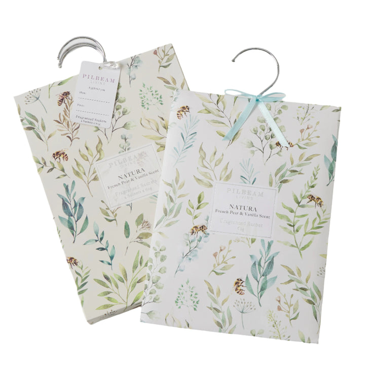 Natura Scented Hanging Sachets Set Of 4 French Pear & Vanilla