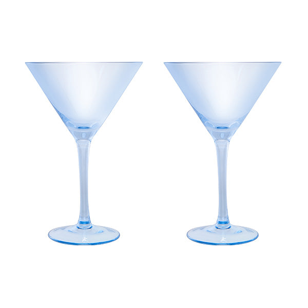 Glamour Martini Glass 230ml Set 2 Gift Boxed