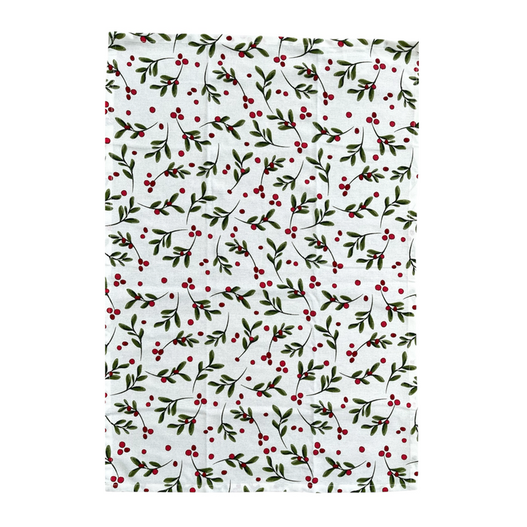 Home Festive Noel  Tea Towel Holly