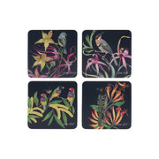 Eloise Short Lyric Cork Back Coaster Set of 4 Gift Boxed Assorted