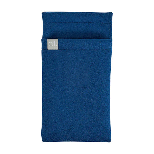 Velvet Glasses Case - Double - Navy