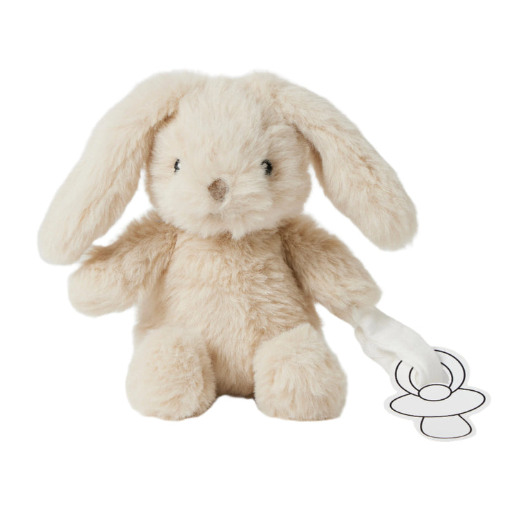 Beige Bunny Dummy Clip Jiggle & Giggle