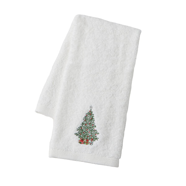 Seasons Greetings Hand Towel Pine Tree