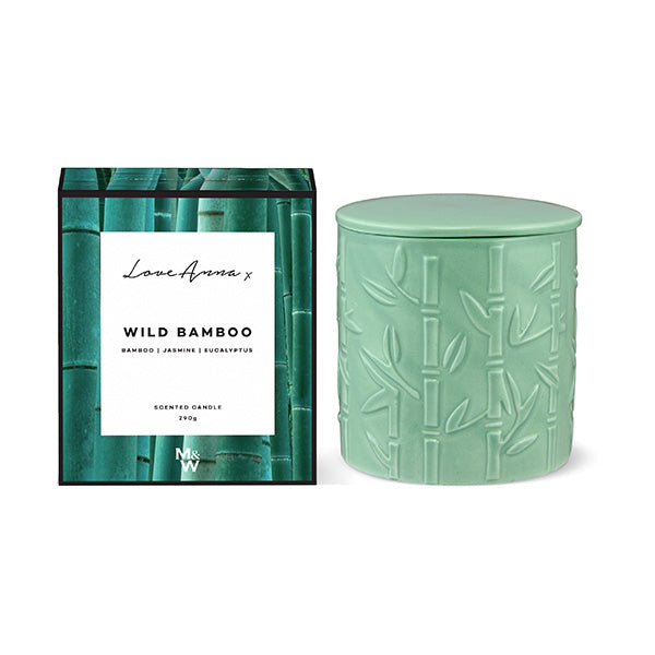 Love Anna Botanika Candle 290g Wild Bamboo Gift Boxed