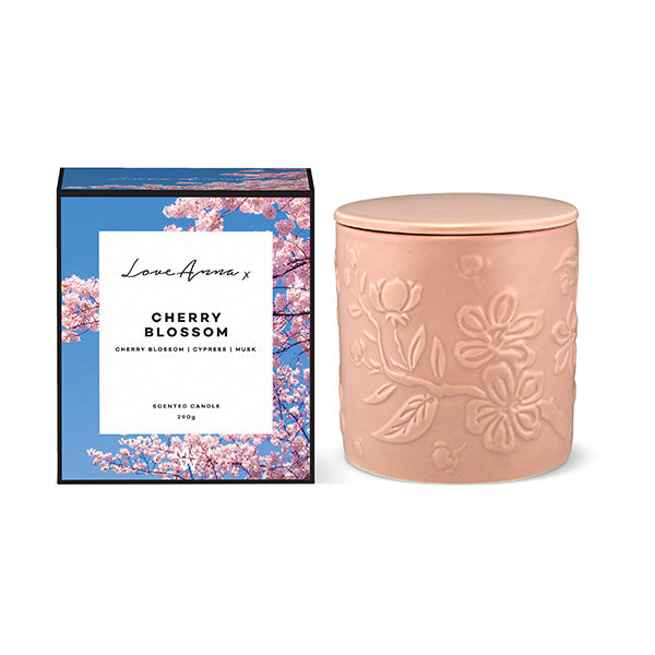 Love Anna Botanika Candle 290g Cherry Blossom Gift Boxed