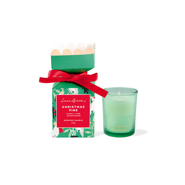 LA Festive Down Under Fragrance Candle 50g Christmas Pine Gift Boxed