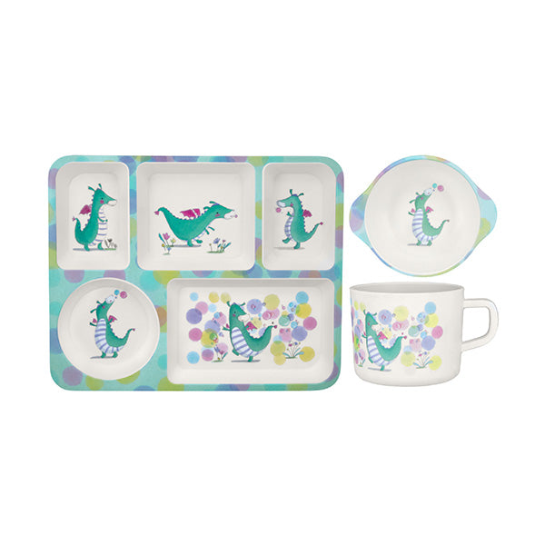 Jedda Robaard Magical Tales Melamine 3pc Dinner Set Dragon Gift Boxed