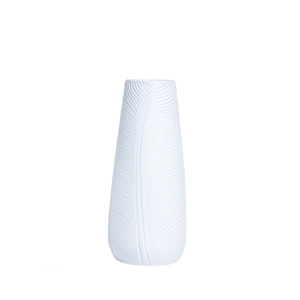 Feather Breeze Vase 13x30cm White