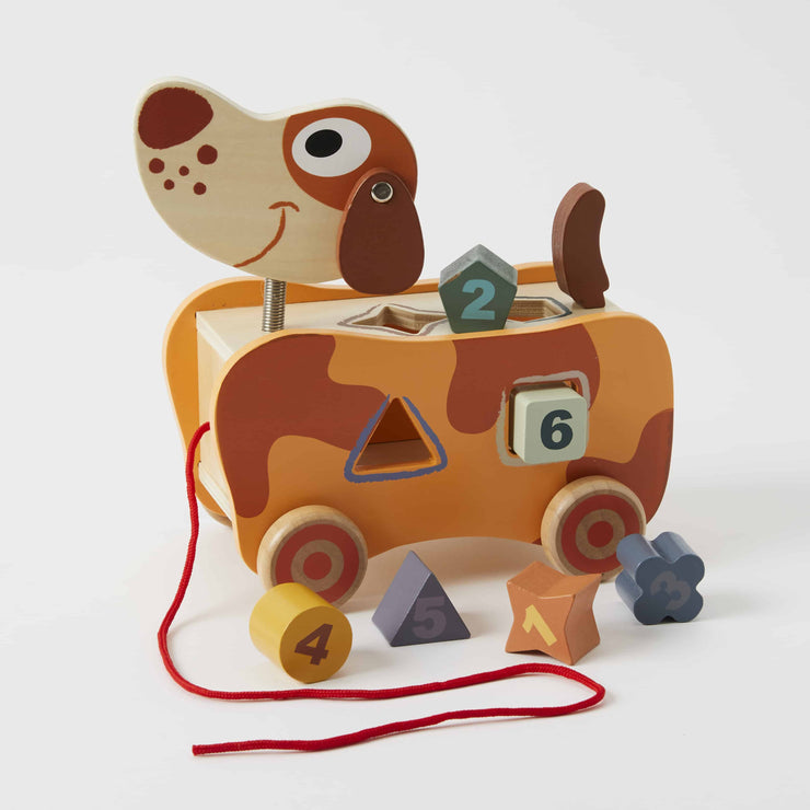 Dog Shape Sorter Wooden