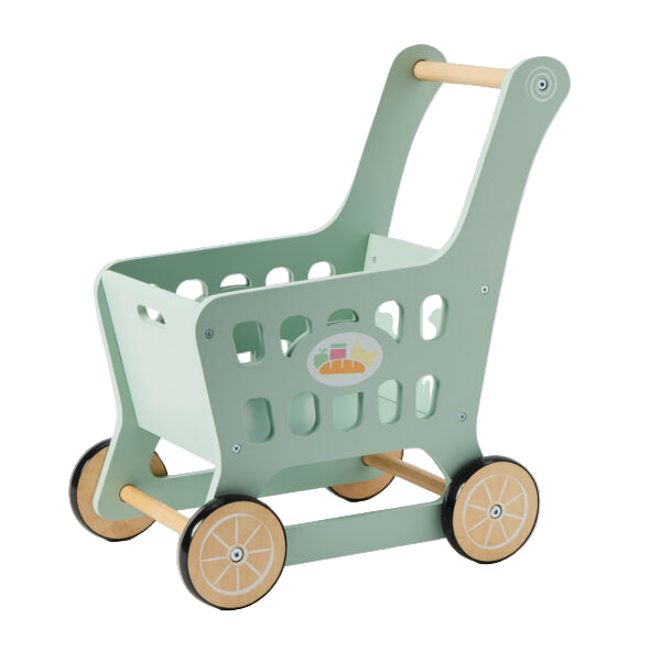 Wooden Shopping Trolley