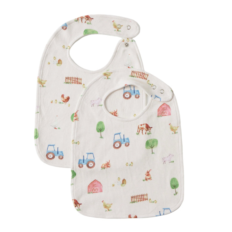 Barnyard Babies Bib Set of 2