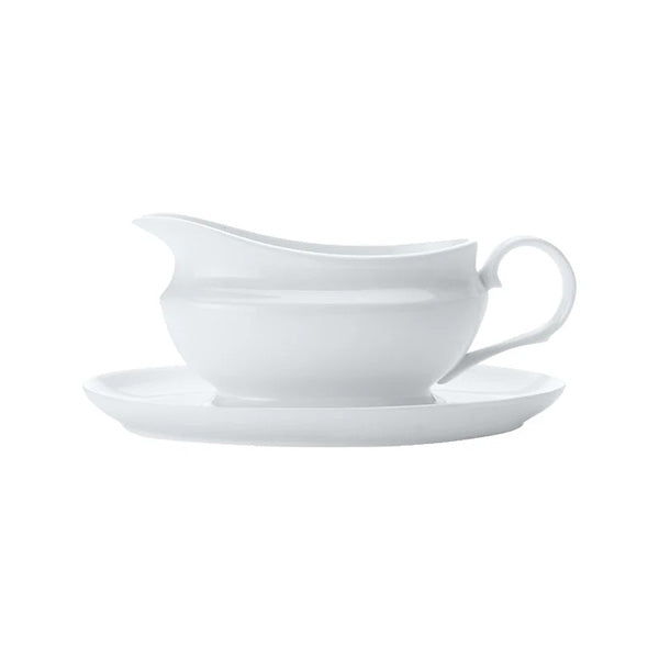 Maxwell & Williams White Basics Gravy Boat & Saucer