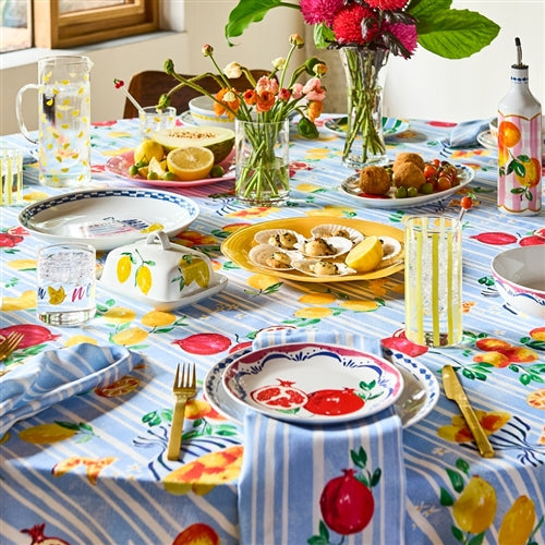 Positano Side Plate Pomegranate