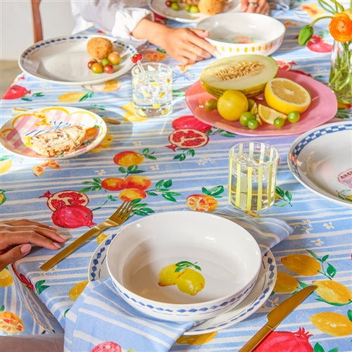 Positano Side Plate Gingham