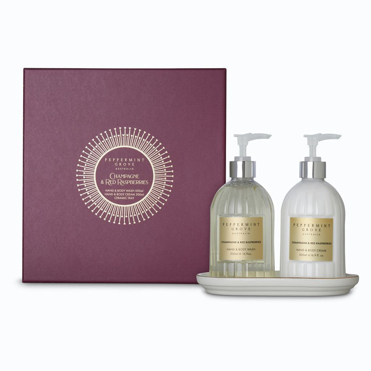 Champagne & Red Raspberries Hand Care Gift Set