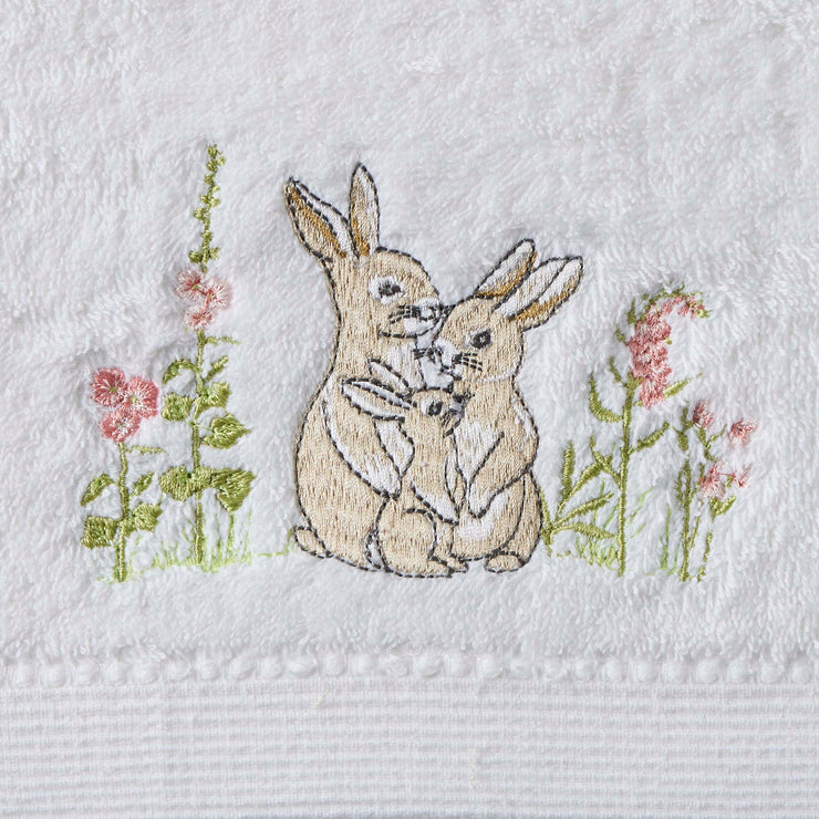 Some Bunny Loves You Bath Towel & Face washer in Organza Bag