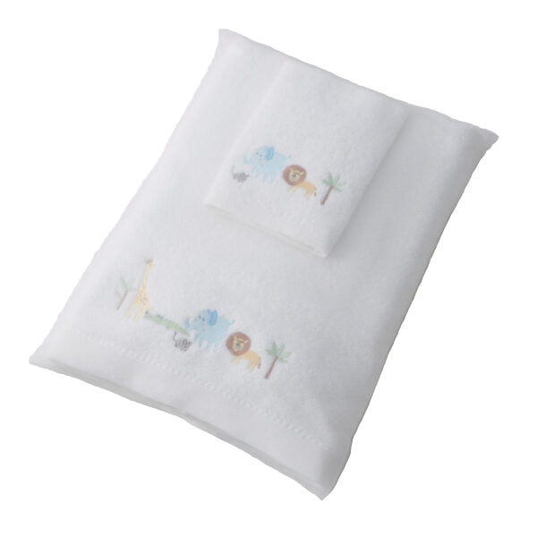 Jungle Adventure Bath Towel & Face Washer in Organza Bag