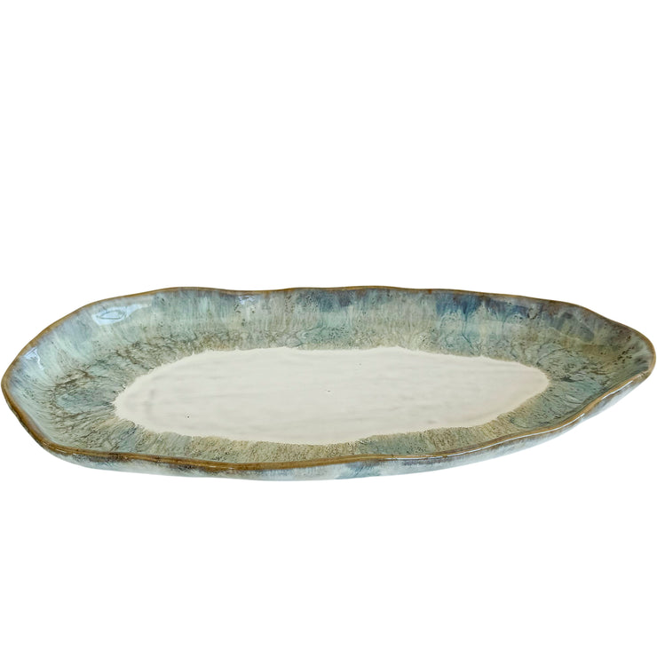 Jade Oval Ceramic Dish 32x15cm