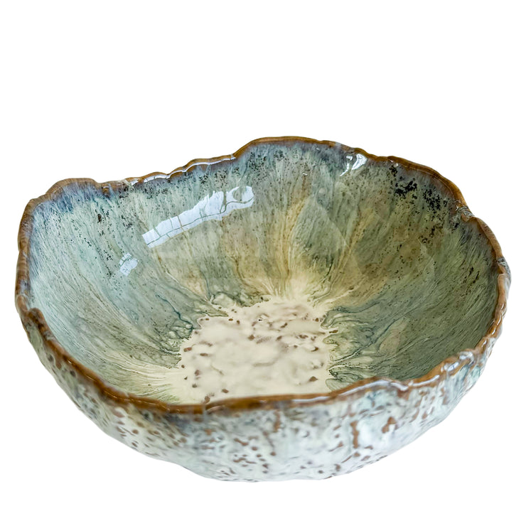 Ceramic Snack Dish Jade 14x13