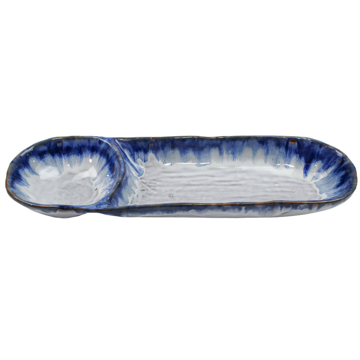 Ceramic Dip Tray Light Blue 33x10