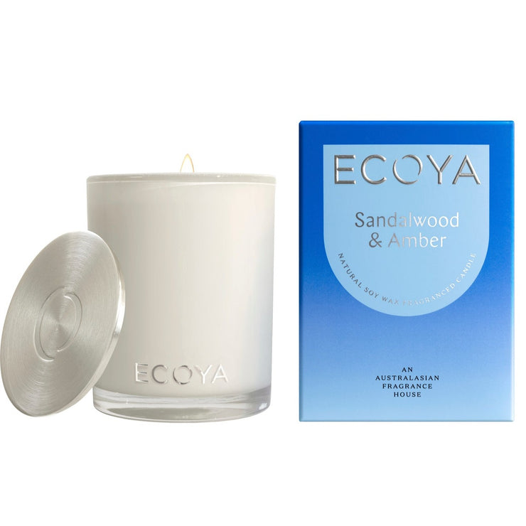 Ecoya Madison Candle Sandalwood & Amber 400g