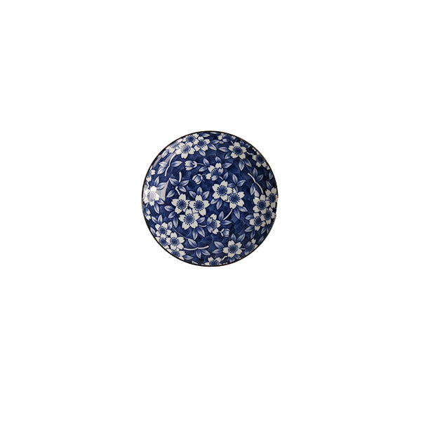 Tokyo Blue Sakura Round Plate 16cm Blue