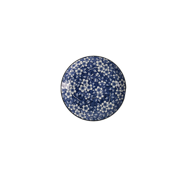Tokyo Blue Sakura Round Plate 21cm Blue