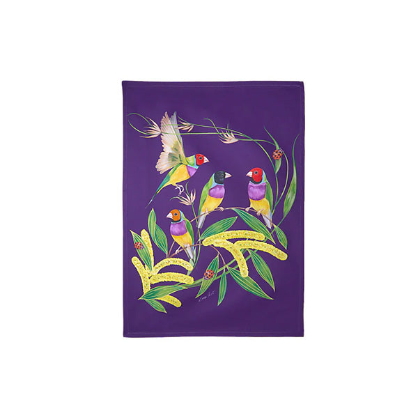 Eloise Short Lyric Tea Towel Gouldian Finch