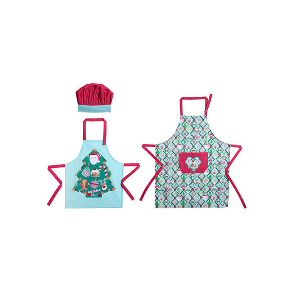 MW Tis The Season Santa & Me Apron Set of 2 Gift Boxed