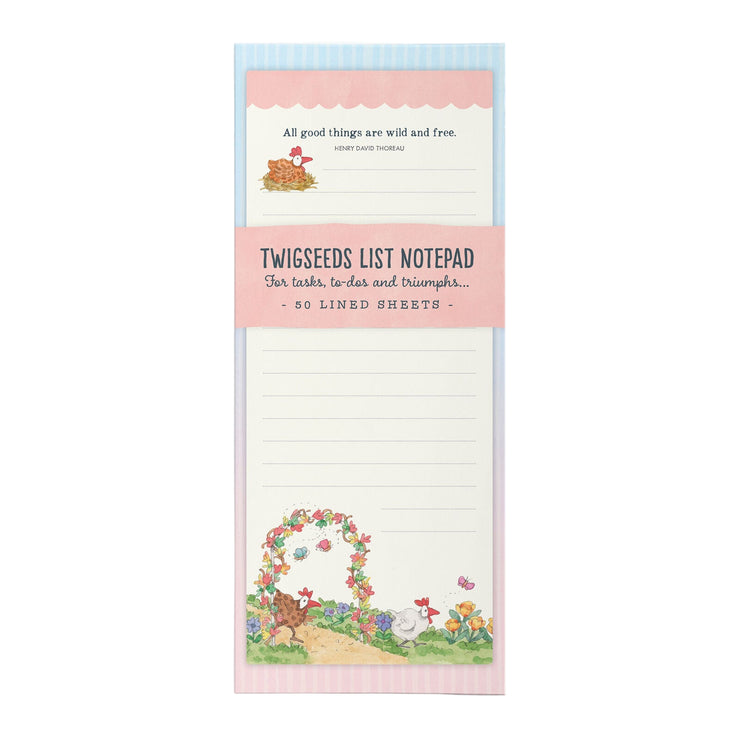 Twigseeds Magnetic List Notepad - Chickens
