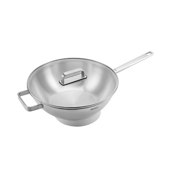 WOLL Steel Wok With Lid & Helper 30cm Gift Boxed