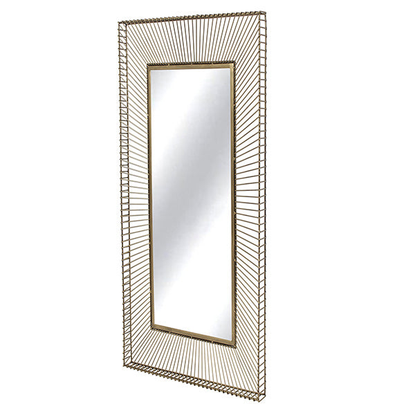 Shine Line Mirror 55x120cm Gold