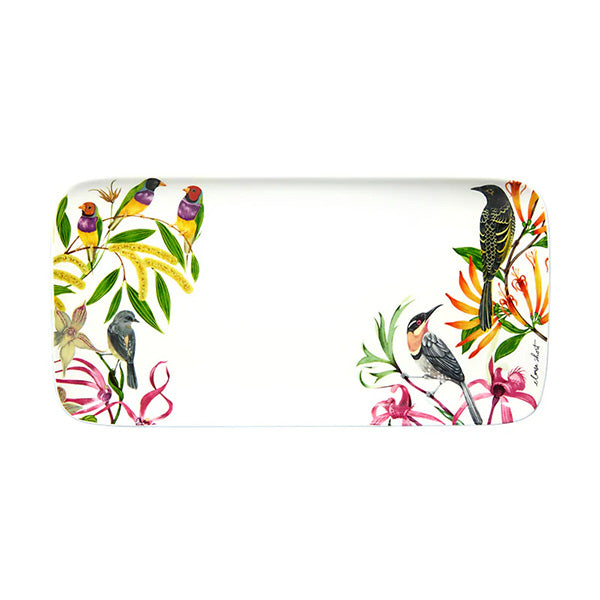 Eloise Short Lyric Rectangular Platter Birds Gift Boxed