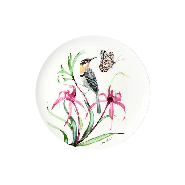 Eloise Short Lyric Coupe Plate Spinebill Honeyeater Gift Boxed