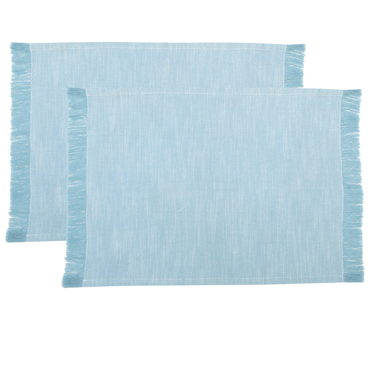 Elysian Placemats Blue Set 2 35x45cm