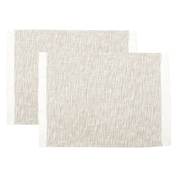 Cascade Placemats Set 2 Taupe 35x45cm