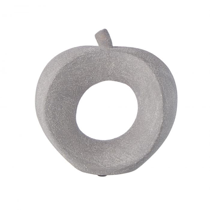 Amalfi Apple Sculpture 18x13x18cm Grey