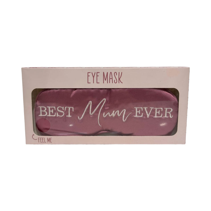 Mothers Day Best Mum Satin Eye Mask