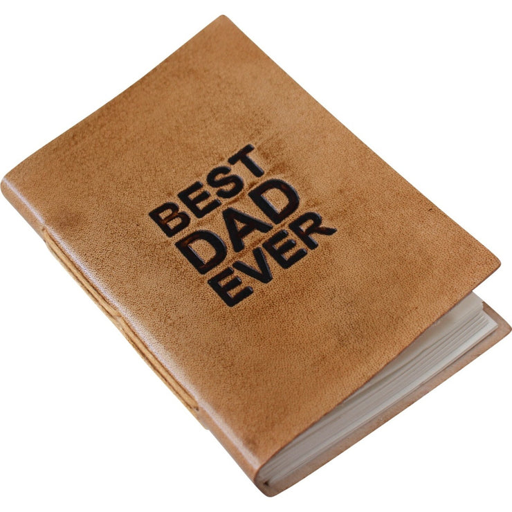 Best Dad Ever Leather Notebook Journal