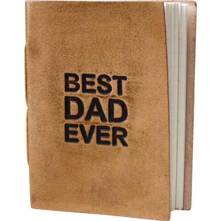 Best Dad Ever Leather Notebook Journal