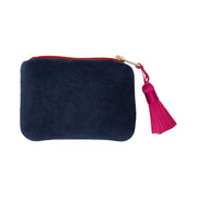 Velvet Coin Purse - Sapphire Blue