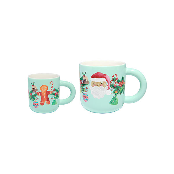 MW Tis The Season Santa & Me Mug Set of 2 Gift Boxed