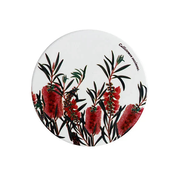 Royal Botanic Gardens Ceramic Round Coaster 9.5cm Bottlebrush