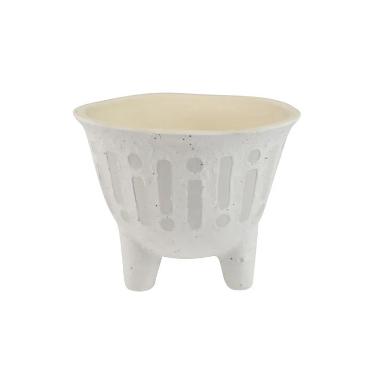 Pure Ceramic Pot 11x9cm White