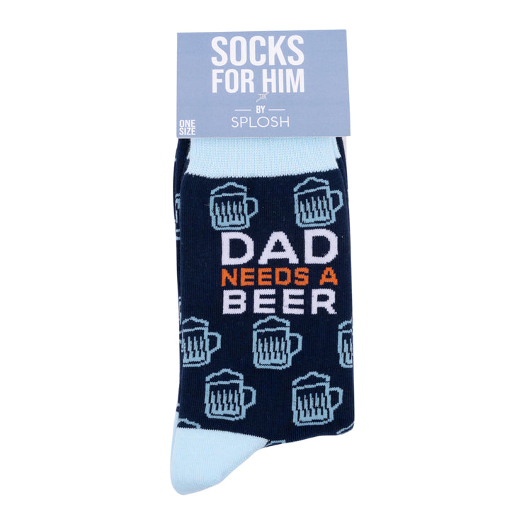 Socks Dad Needs A Beer