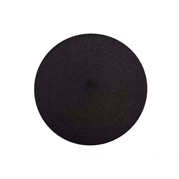 Round Placemat Black 38cm