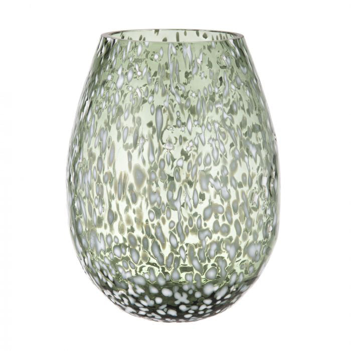 Amalfi Mullen Vase 18x18x26cm Light Green Grey White