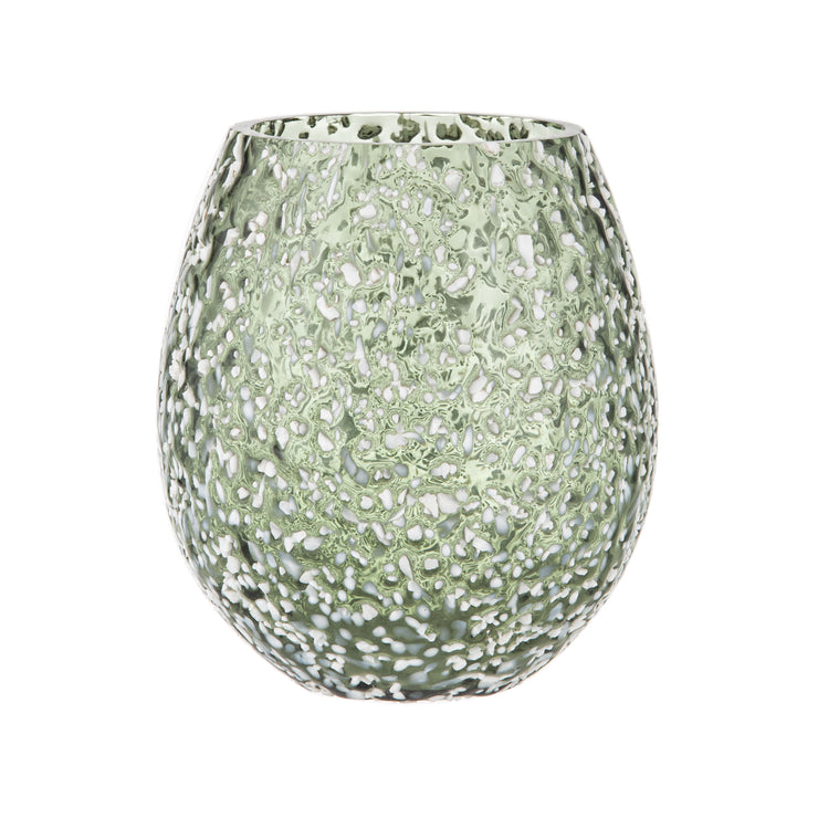 Amalfi Mullen vase 16x16x19cm Light Green Grey White