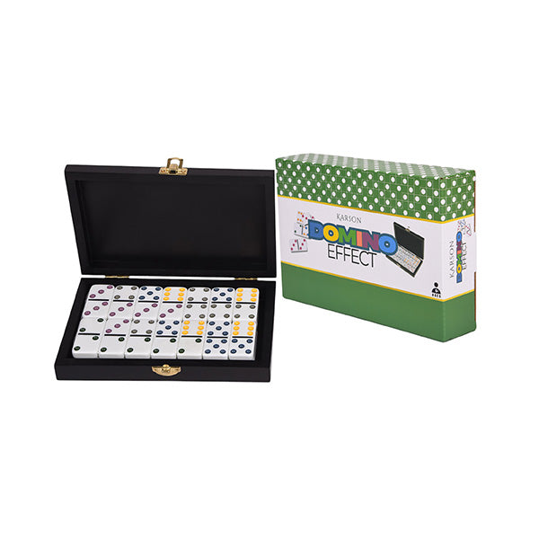Domino Set in Wood Box 20x13cm